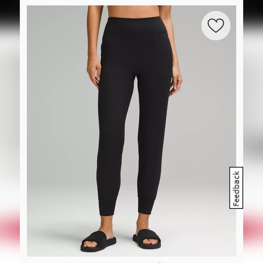 Lululemon $128 High Rise Align Joggers Size 2 Black
